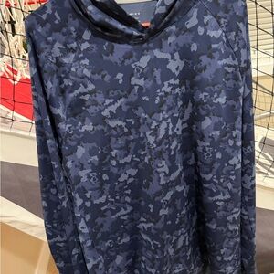 Men's Blue Camouflage Hoodie
